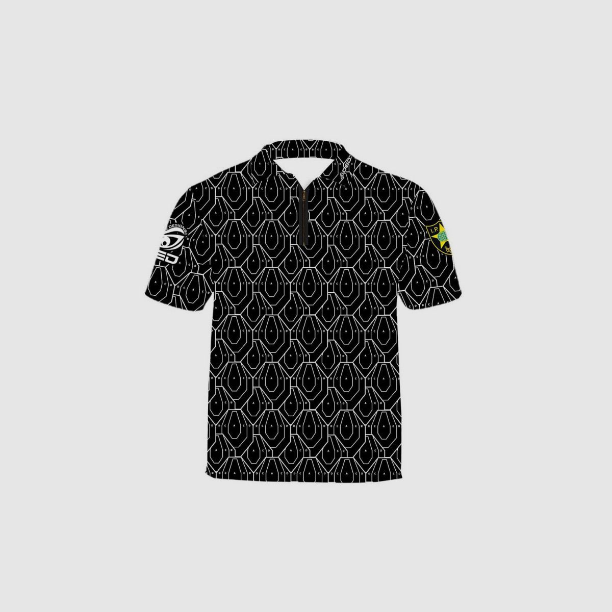 DED Black IPSC Target T-Shirt, size: XS, Custom Name: With Custom Name, Clothes type: Kids, image 3 of 3