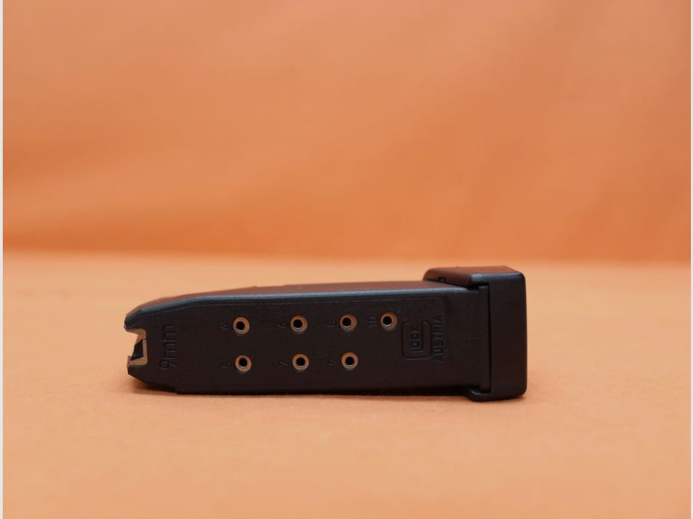 Glock Glock 26: Magazijn 12-schots (10+2) 9mmLuger Polymeer Zwart (9mmPara/9x19)