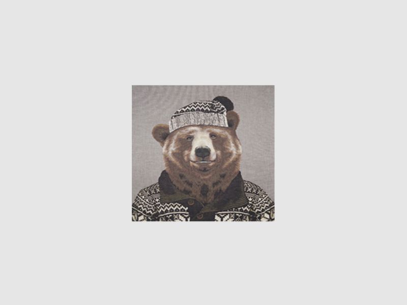 Lovergreen Kissen Motiv Kissen bekleideter Br