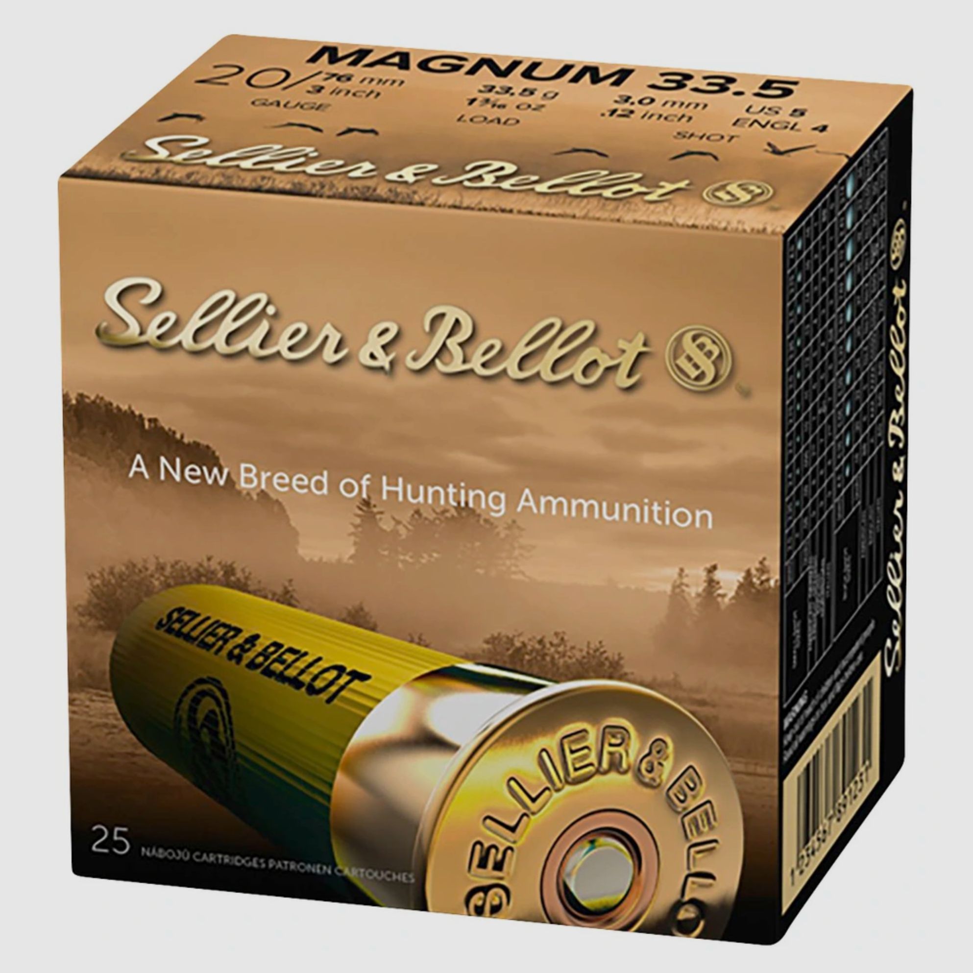 Sellier & Bellot 105247 20/76 SB Magnum 3.5 mm 33.5g