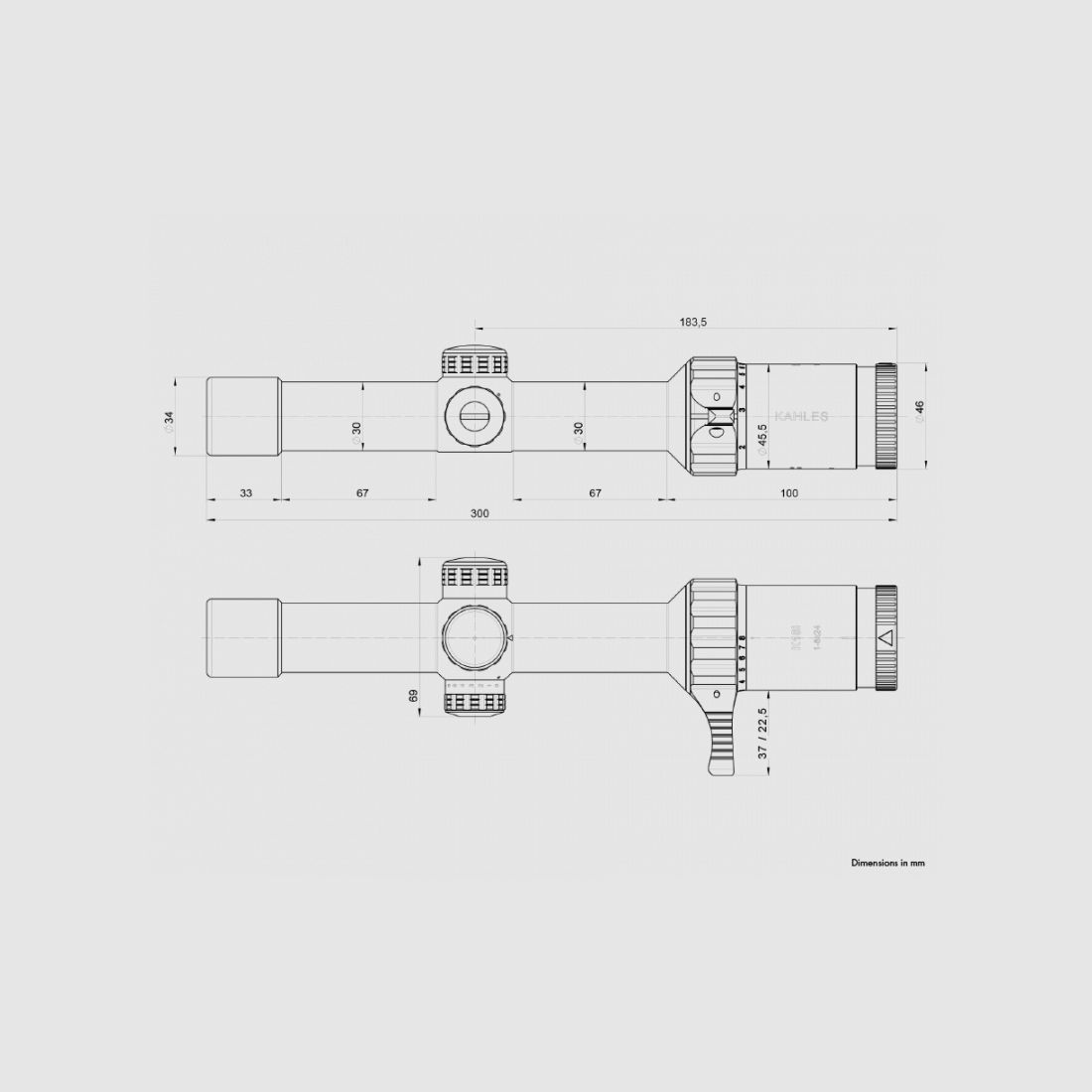 KAHLES K18I 1-8X24 ABSEHEN 3GR DM 30 MM, Bild 12 von 15