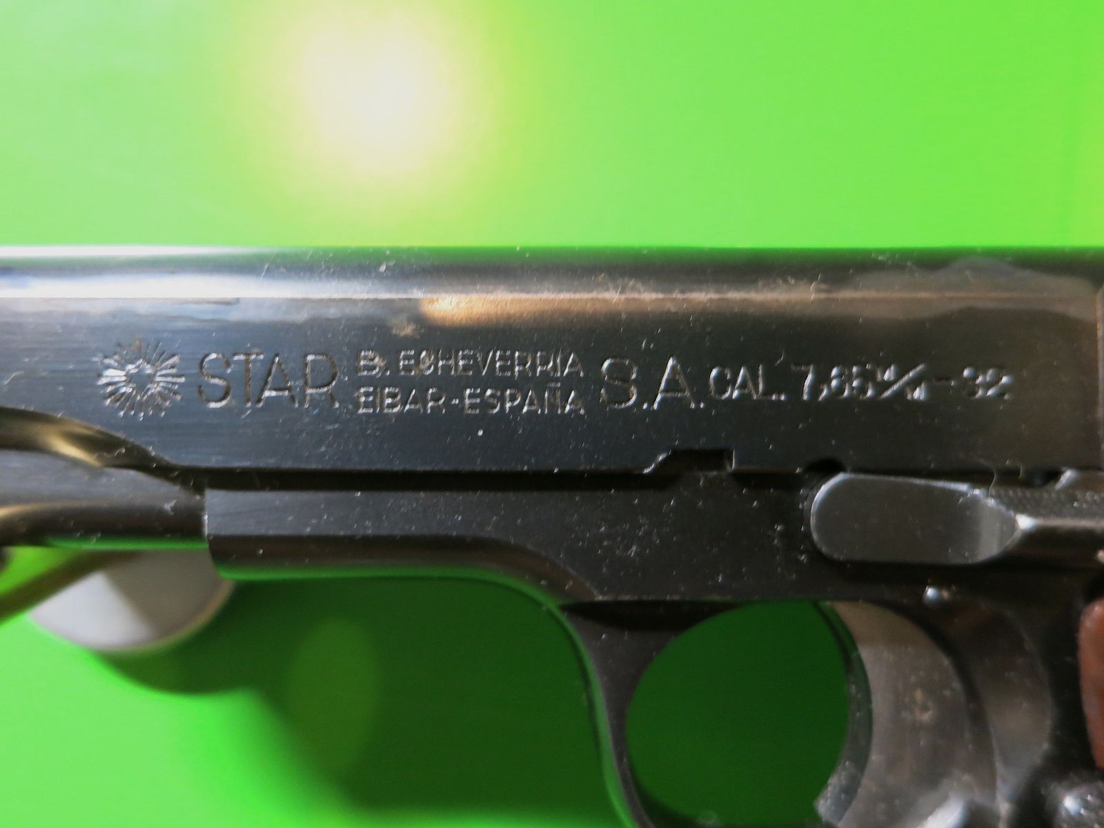 Star Firearms B.Echeverria – Pistola semiautomática Modelo SI; 7,65 mm/ .32 Auto #41-