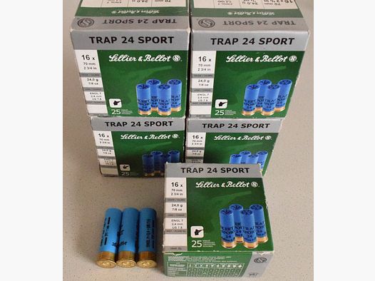 do oddania 128 x Sellier & Bellot Trap 24 Sport 16/70 2,4mm 24g