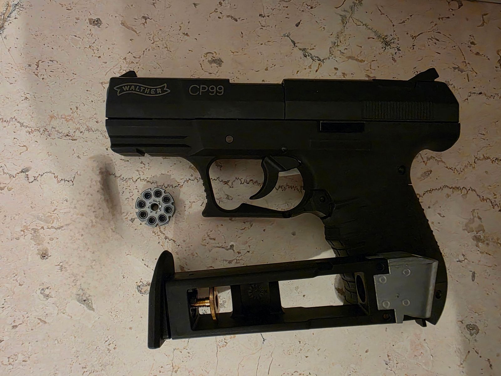 Walther CP99 Diabolo 4,5 mm Geharderd