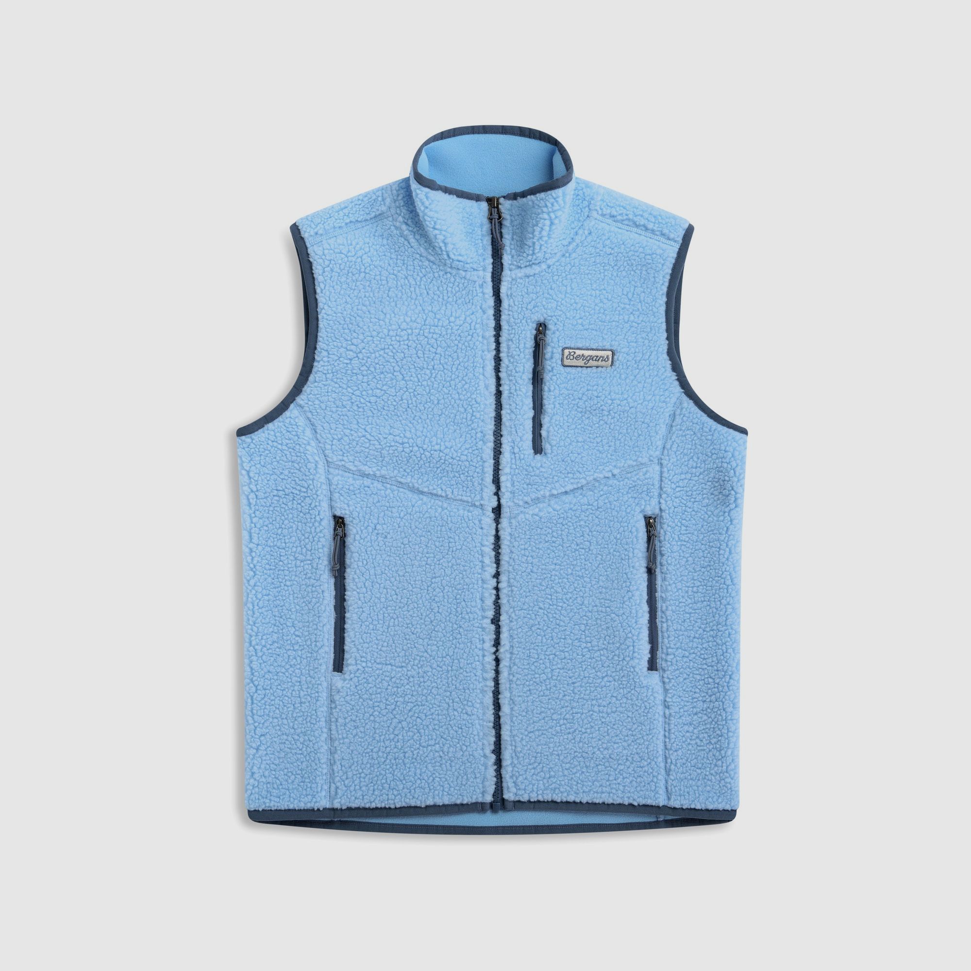 Bergans Lunnan Pile Fleece Vest Women Cool Blue M