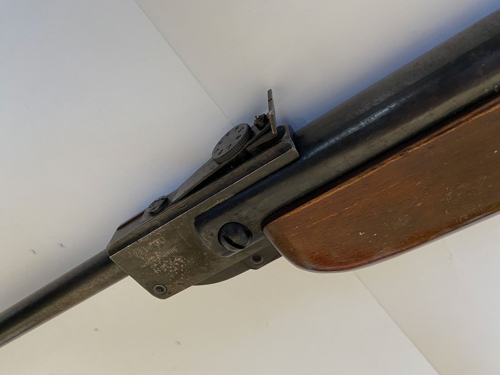 Luftgewehr Weihrauch HW 50 4,5 mm, mit Zielfernrohr, Kugelfang und 1.000 Kugeln