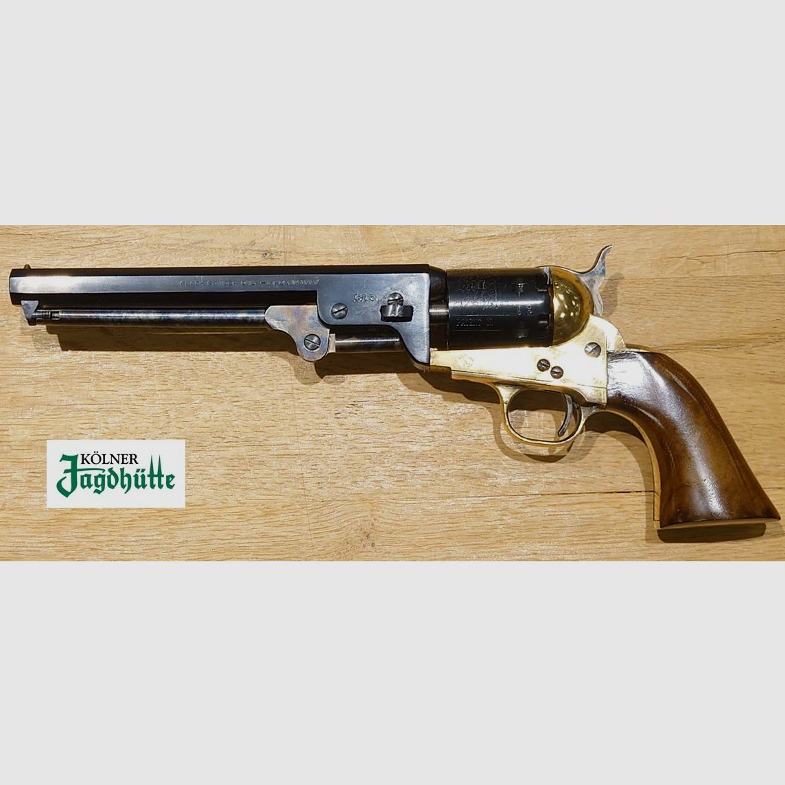 Perkussie-revolver Pedersoli Navy Mod. 1851 Kal. .36 (Zwart Poeder) Zwartpoeder