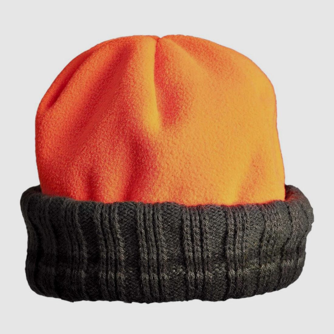 Czapka Browning z Polarfleece w Kolorze Zielonym i Pomarańczowym - Ciepło i Widoczność - Optymalny Komfort na Zewnątrz, zdjęcie 2 z 2