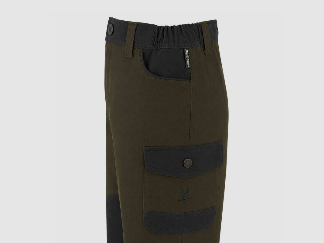Fuseau chasse enfant kaki en polyester-coton déperlant, image 14 sur 16