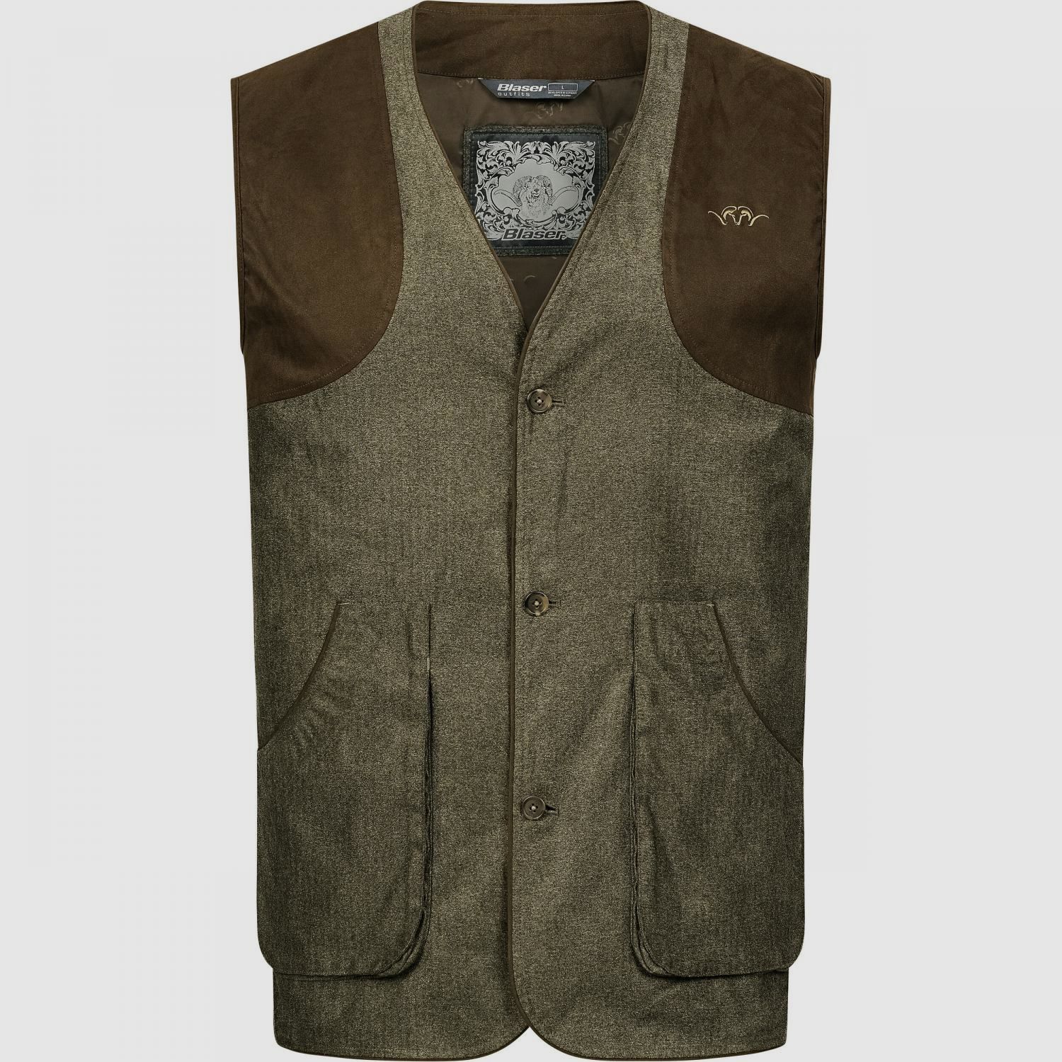 Vintage Wing Vest Men (Olive Mélange/Black)