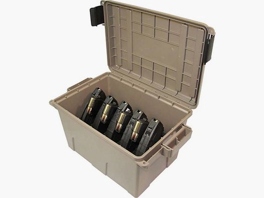Caja de cargadores MTM TMCAK dark earth para 9 cargadores AK-47 (30 disparos)