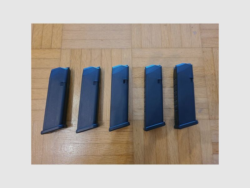 5 x Glock Magazin 17 Schuss (Glock 17, 34 Gen. 1 bis 4)