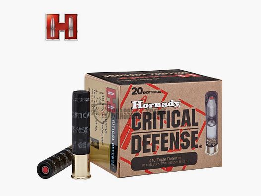 20 Cartucce HORNADY Critical Defense Cal 410 Ftx