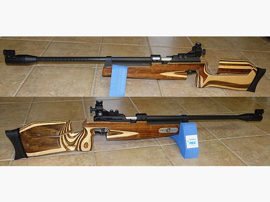 Steyr Matchgewehr LG88 + Kartusche + Fülladapter