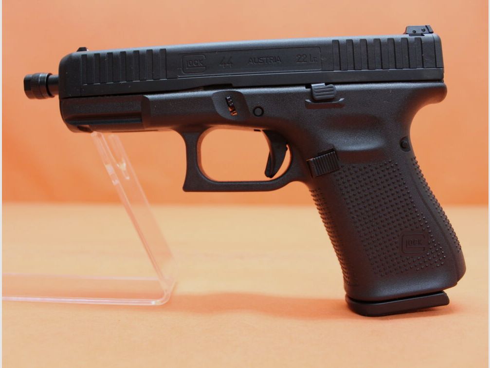 Glock Ha.Pistole .22lr Glock 44 Gen5 118mm Lauf/ Mündungsgewinde M9x0,75/ Reservemagazin (.22L.R./ .22lfb)