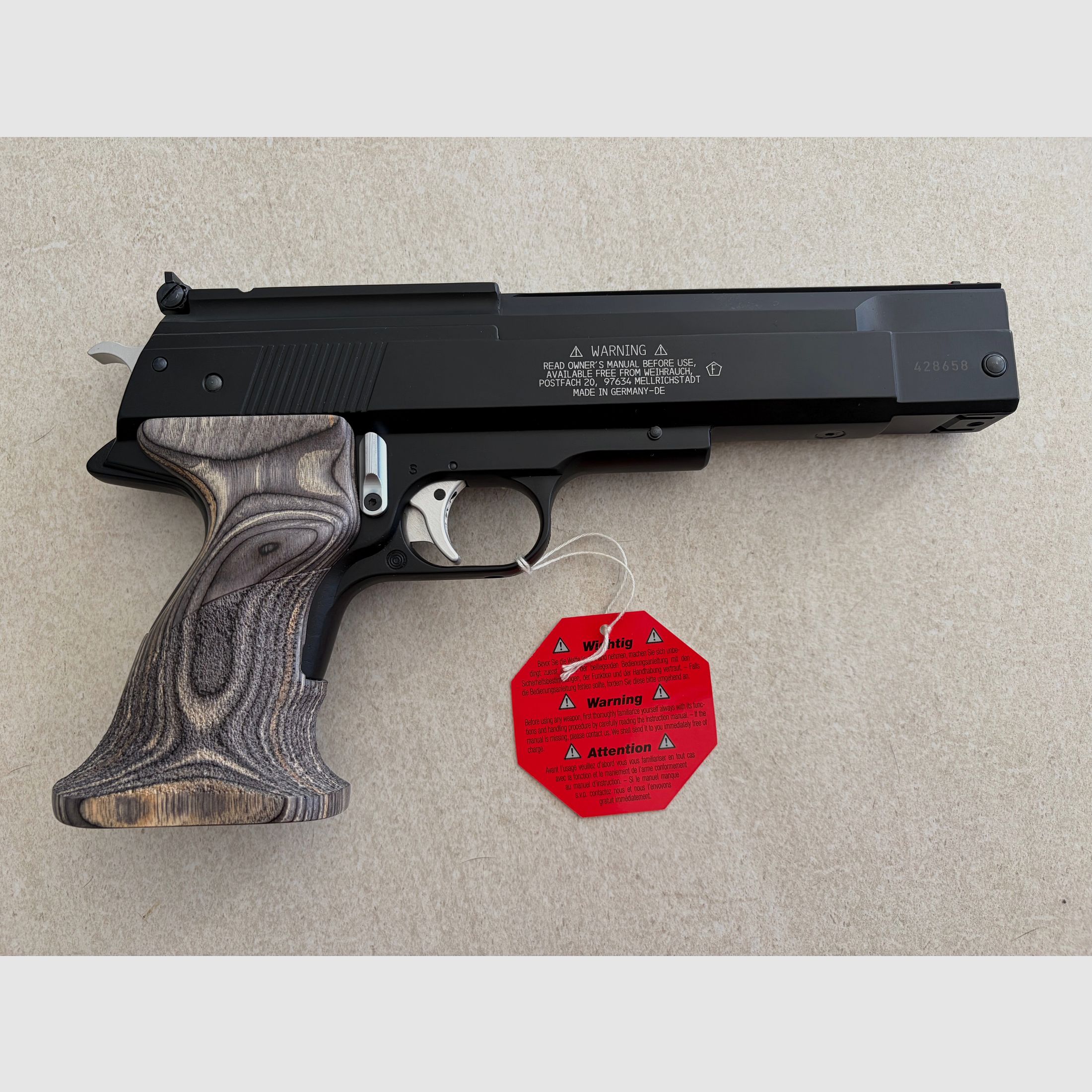 HW 45 Black Star | New & unused | Gun case | 4.5 mm
