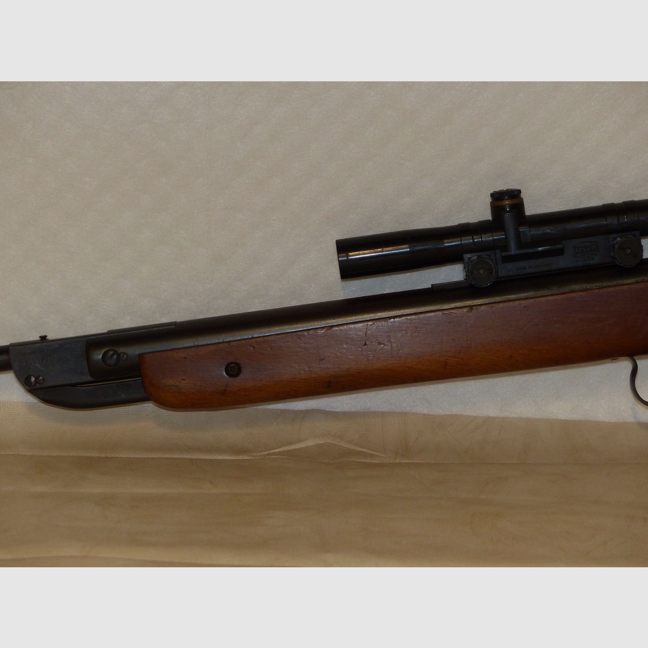 Druckluftgewehr Luftgewehr Diana Mod. 27 oh. F, mit Zielfernrohr Stable 2,2-fach Fadenkreuz 1970 vintage