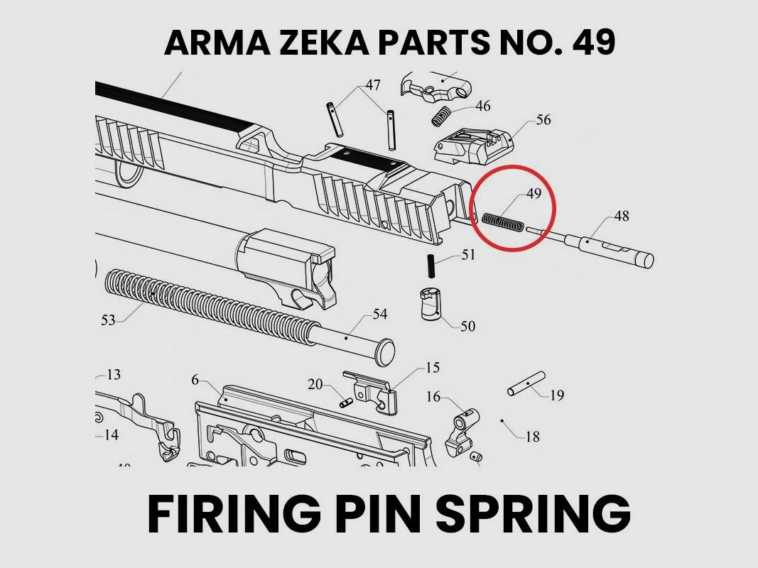 ARMA ZEKA firing pin spring