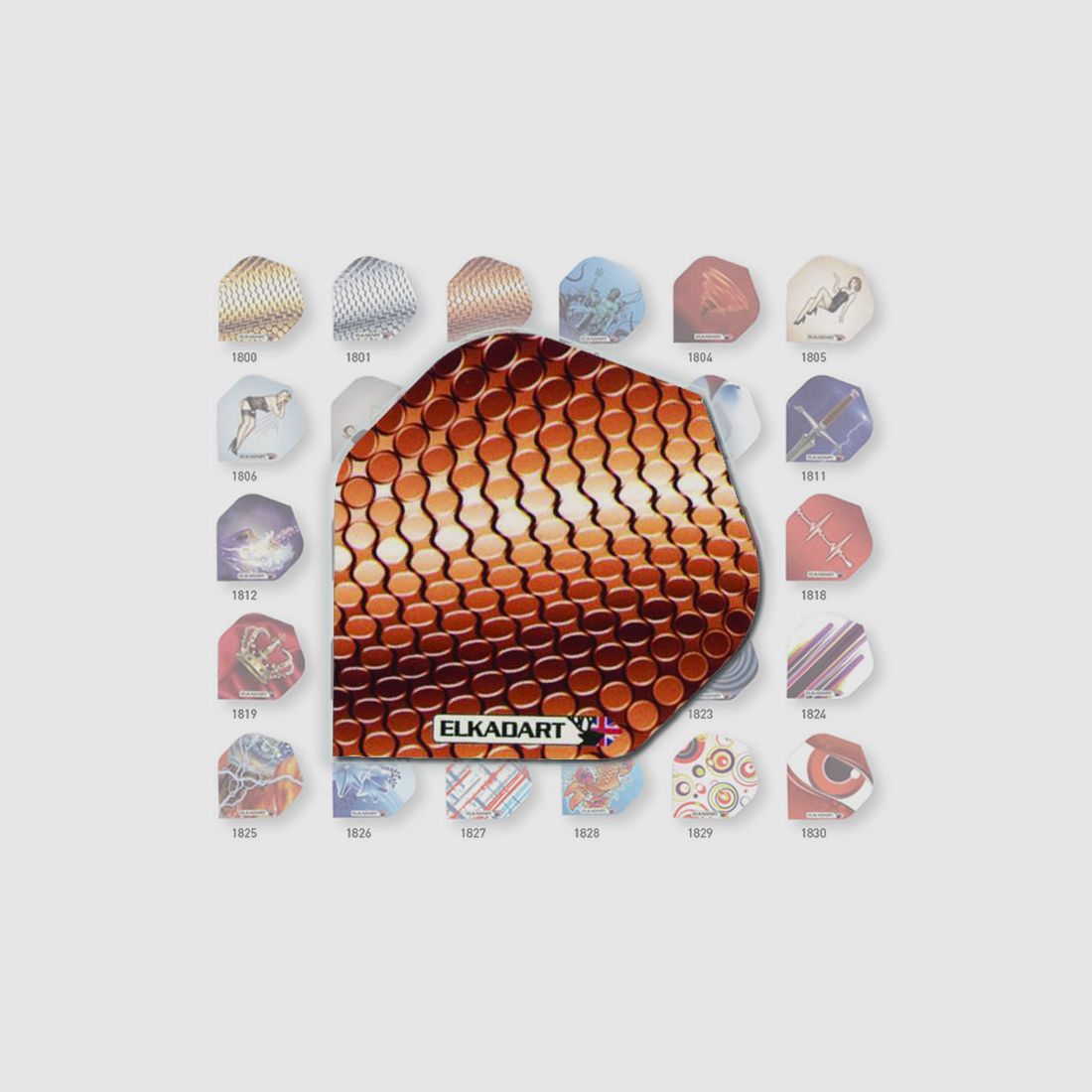 Elkadart Flights Titanium Bronze Diamond Form 3 StĂĽck