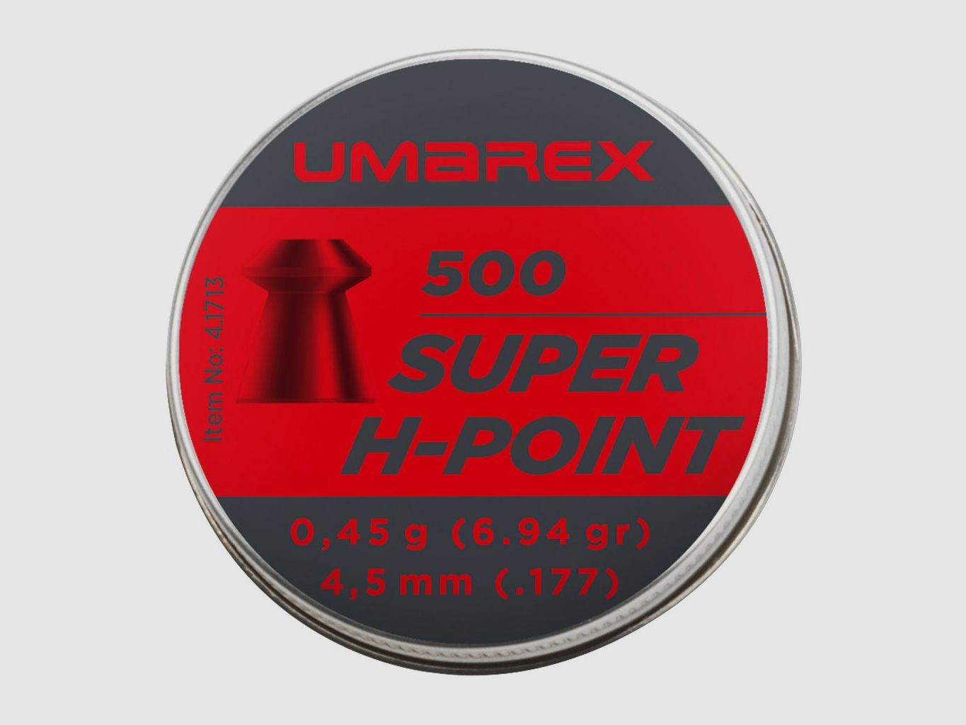 Umarex Super H-Point 4,5 mm (.177), Hohlspitz, 0,45 g, 500 St., Dose