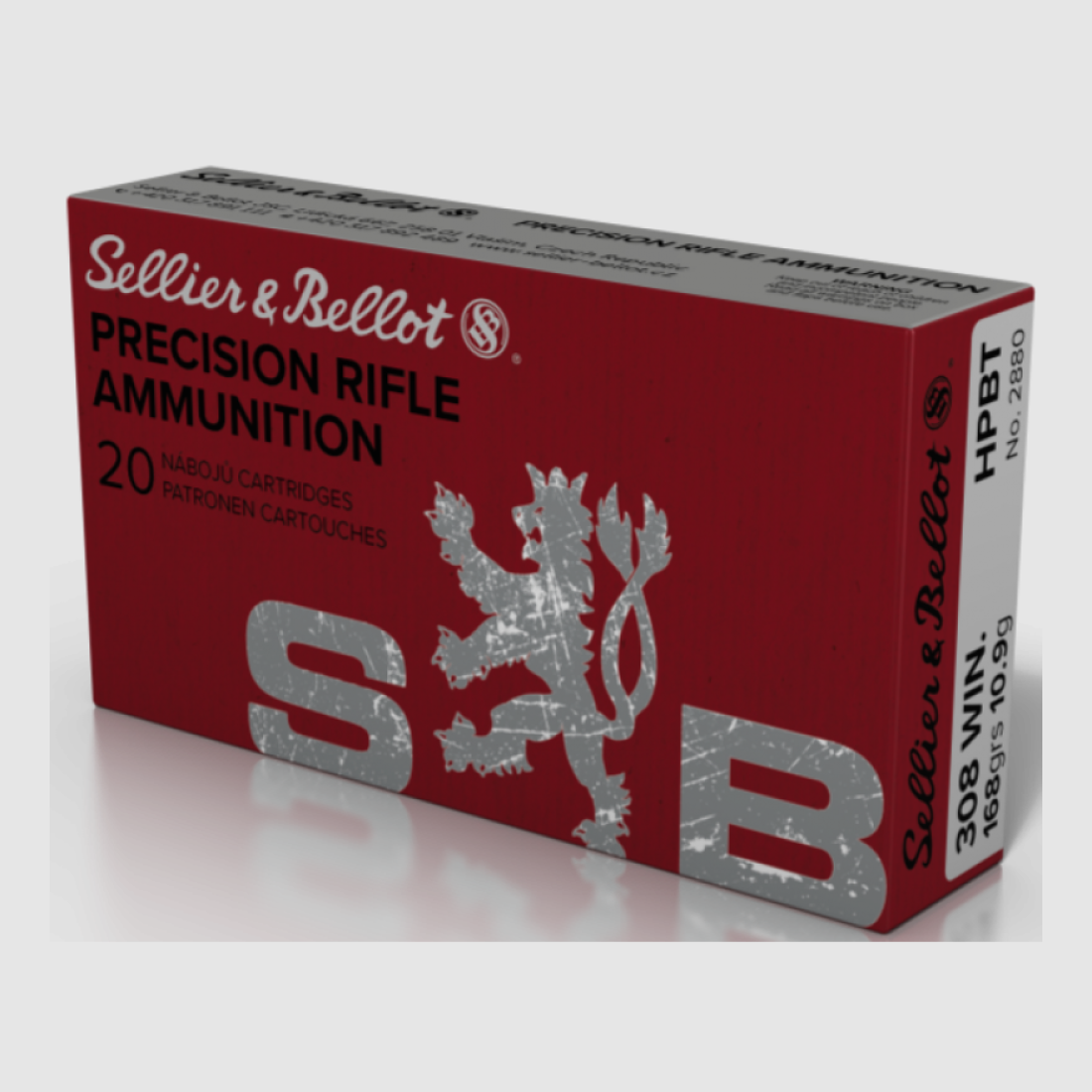 308 Winchester S&B HPBT OTM 168gr VE20
