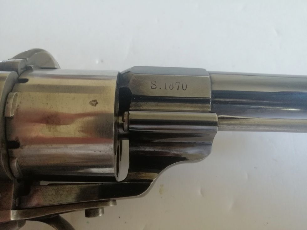 Wunderschöner Revolver Lefaucheux 1854 – Escoffier – Saint Étienne Monomatricule, Bild 12 von 41