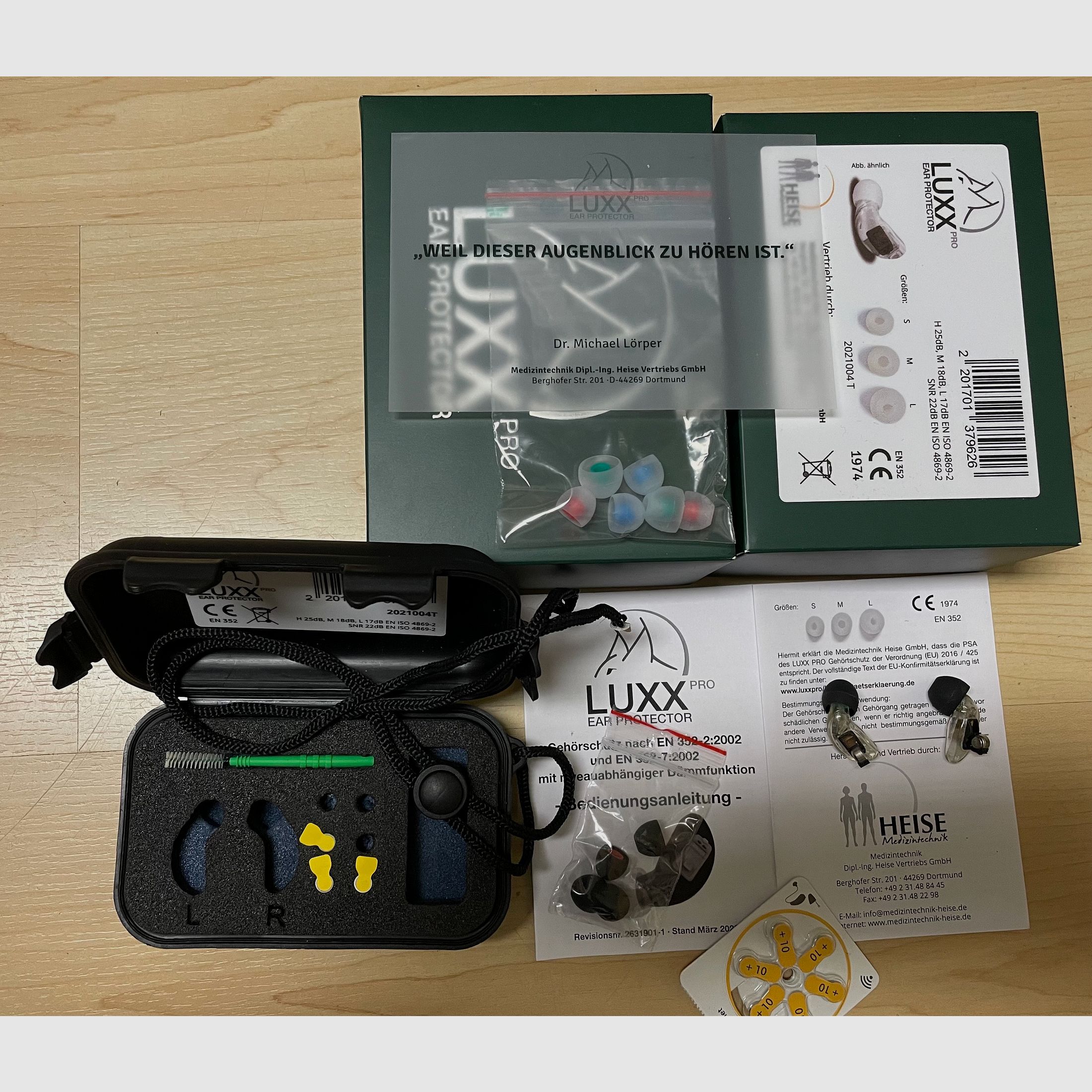 LUXX pro Ear PROTECTOR - aktiver Gehörschutz von Heise Medizintechnik - kein Peltor, Hörluchs