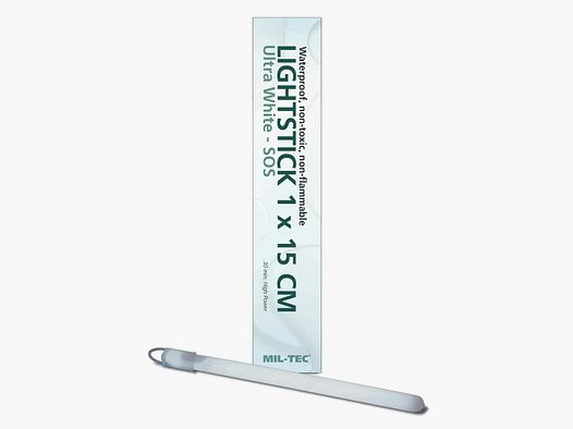 Mil-Tec Mil-Tec Bâton Lumineux 1 x 15 cm 30 Min. Ultra Blanc