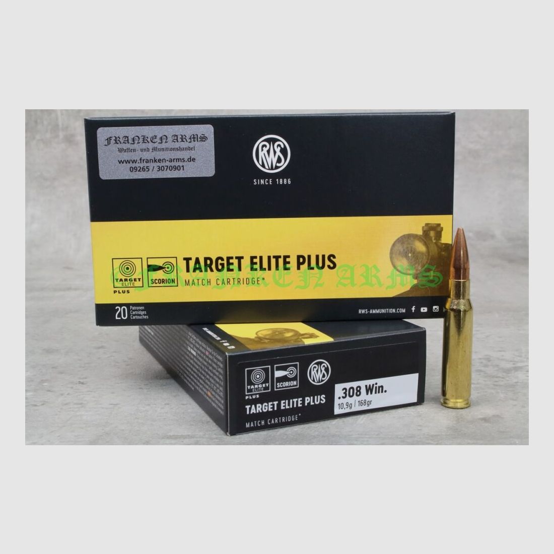 RWS Target Elite Plus 308 Win. 168gr. 10,9g 20 stuks staffelprijs