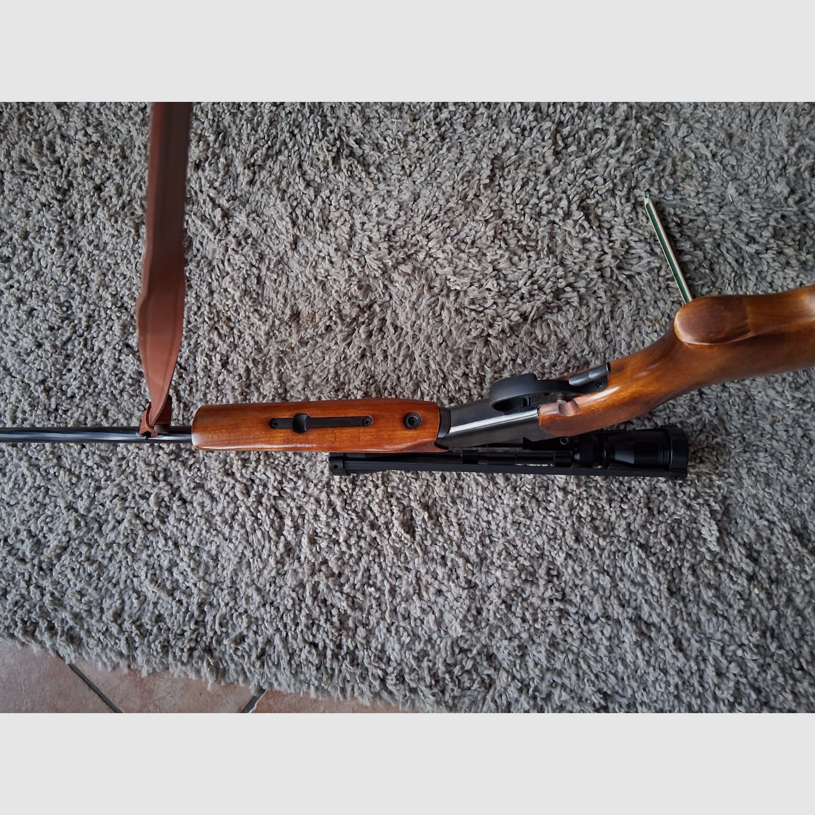 Langwaffe Baikal Kipplaufbüchse 222 Rem. mit Zielfernrohr 3-9x40