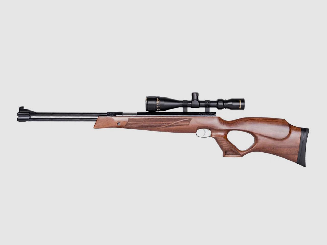 Starrlauf Luftgewehr Weihrauch HW 77 K Buchenholz-Lochschaft Kaliber 5,5 mm (P18)