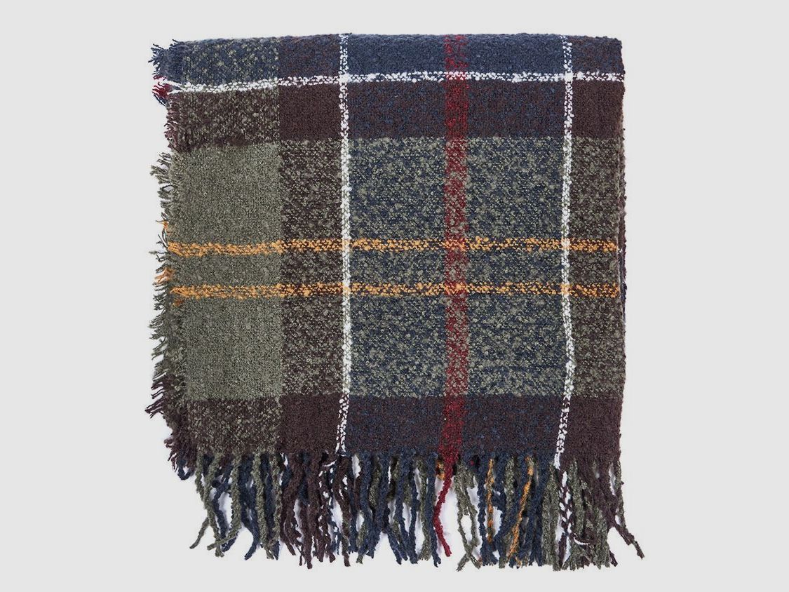 BARBOUR TARTAN ÉCHARPE BOUCLÉ, image 2 sur 2