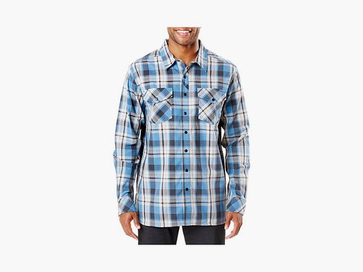 5.11 Maglietta L/S Peak a quadri rossa ossido XS