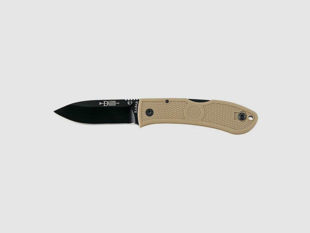 Dozier Folding Hunter Coyote Brown Kabar Klappmesser