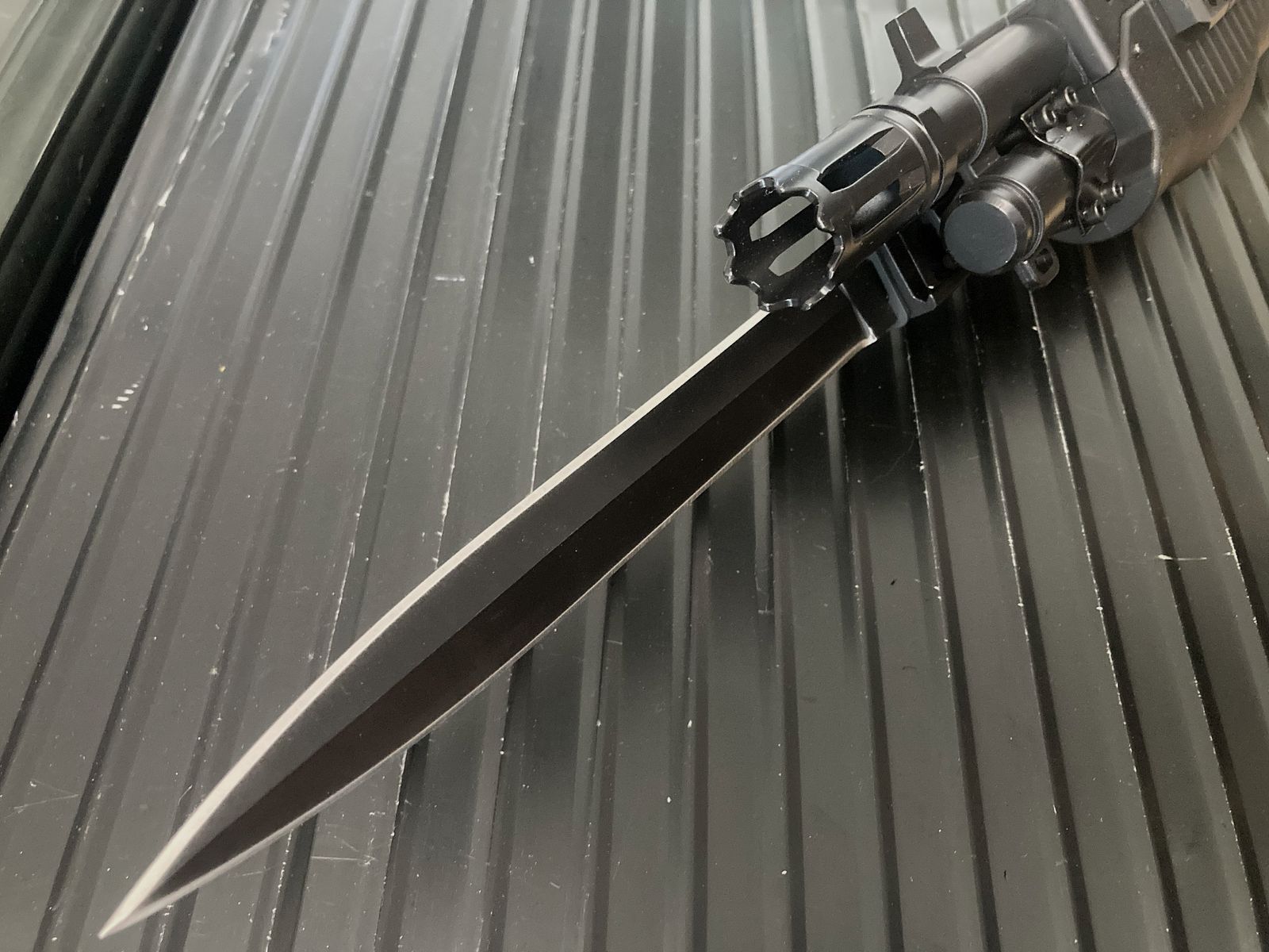 Universal Picatinny bayonet made of stainless steel, among others for Umarex HDR HDP HDB HDS, First Strike, Byrna, Tippmann TiPX Home Defence crossbow etc.