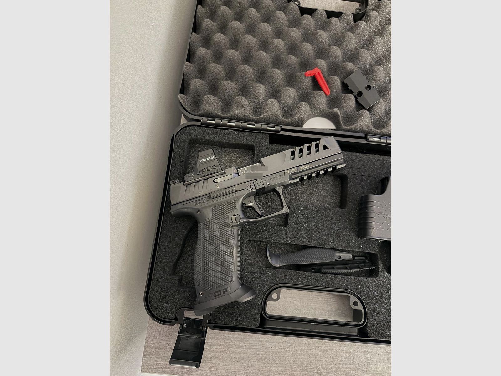 Walther PDP Match 5˝ tela polimerica + Holosun HS507COMP-GR