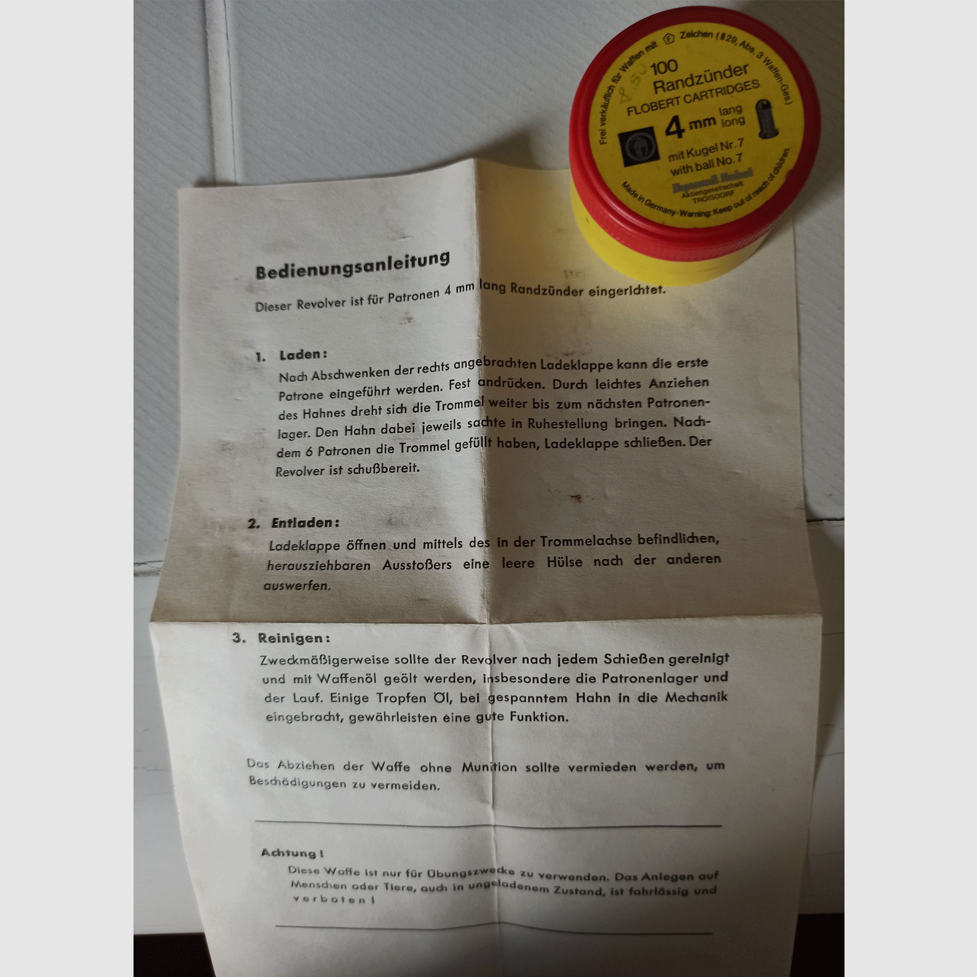 Revolver Valor Mk4 @ Kal. 4 mm R lang @ incl. munitie @ volledig functioneel @ grijp in