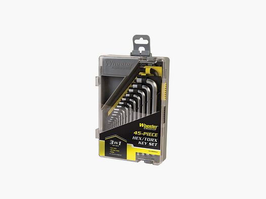WHEELER 45 TEILE SAE/METRISCH/HEX/TORX SCHLÜSSELSATZ