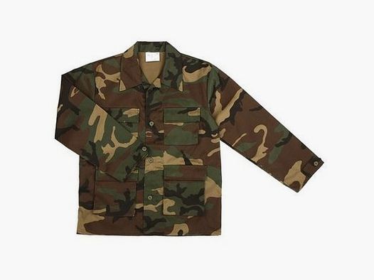 Kinder-BDU-Jacke Woodland Camouflage