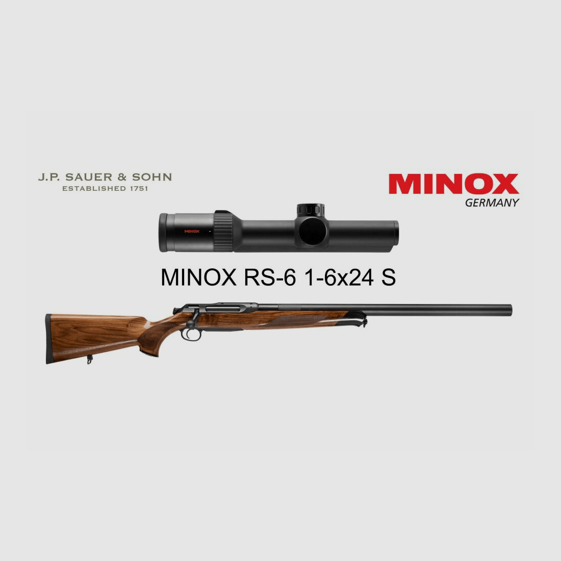 J.P. Sauer & Sohn Sauer 505 Silence Ergo Lux Rifle de repetición Elegance | .308 Win. | MINOX RS-6 1 - 4 x 24 S