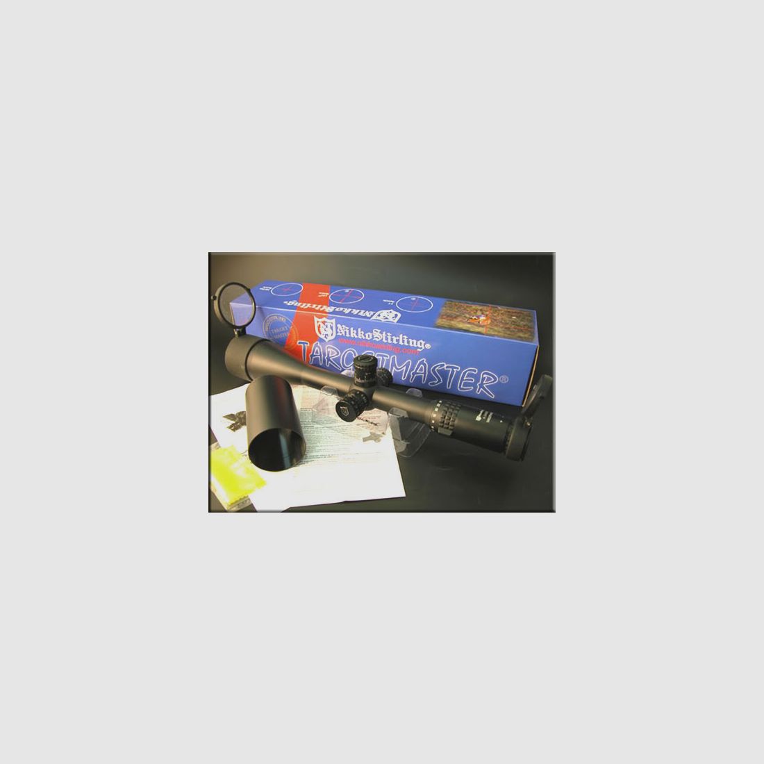 Celownik optyczny Nikko Stirling TARGET MASTER 6-24x56 Abs: Mil-Dot podświetlany
