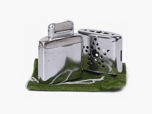 Taschenwärmer Benzin + 125ml Feuerzeugbenzin – Handwärmer Taschenofen