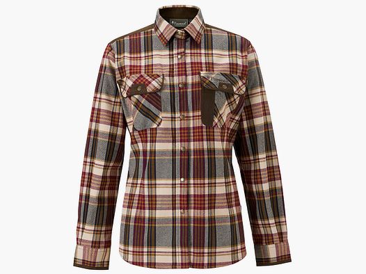 Pinewood Bluse Prestwick Exclusive Bordeaux/Beige
