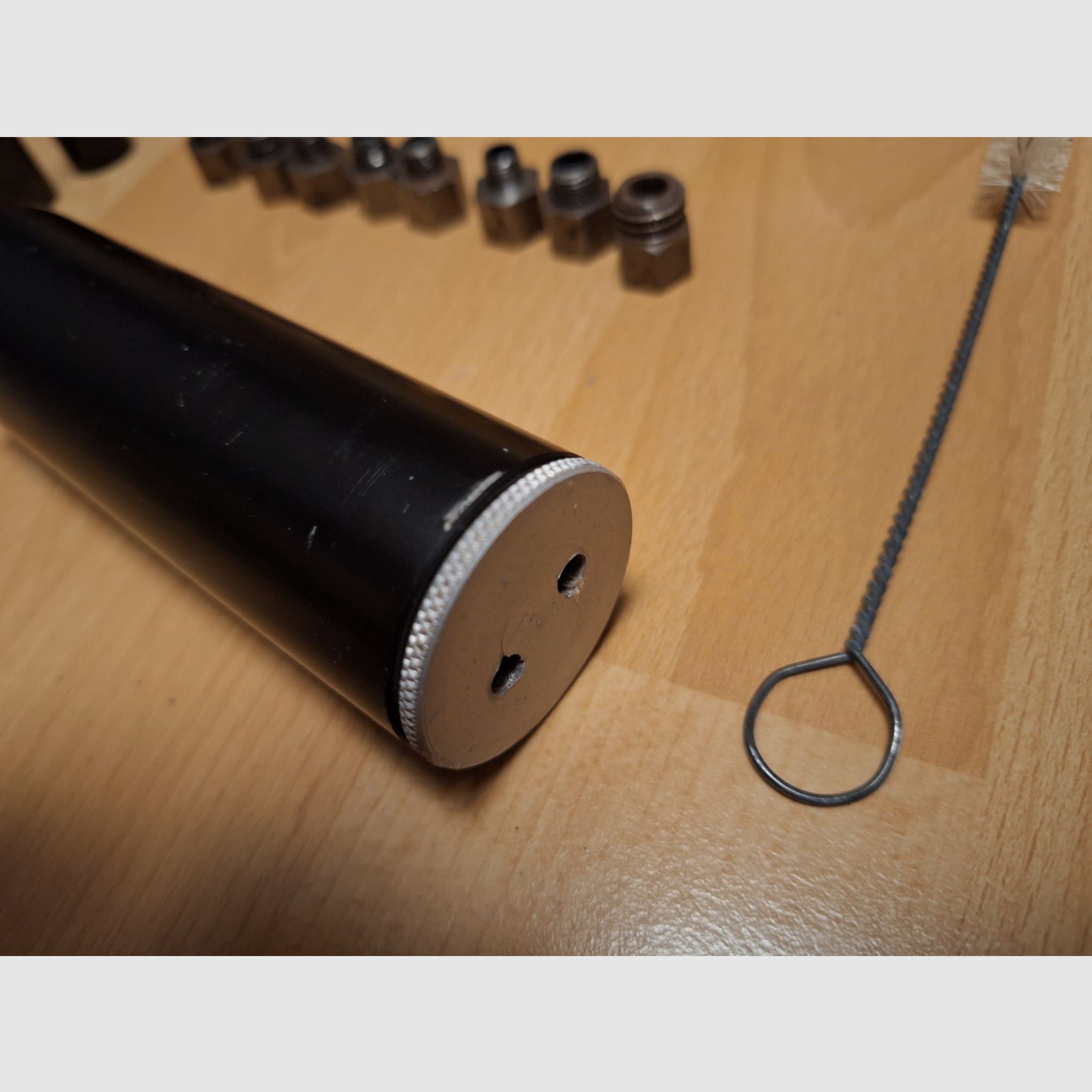 Röhm Sicherheitskompensator/Schalldämpfer Set mit Adaptern und Abschussbechern