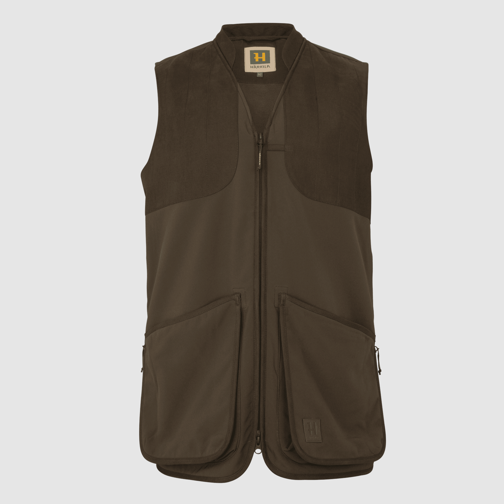 Härkila Skye Shooting vest Men Willow Green/Shadow Brown 50