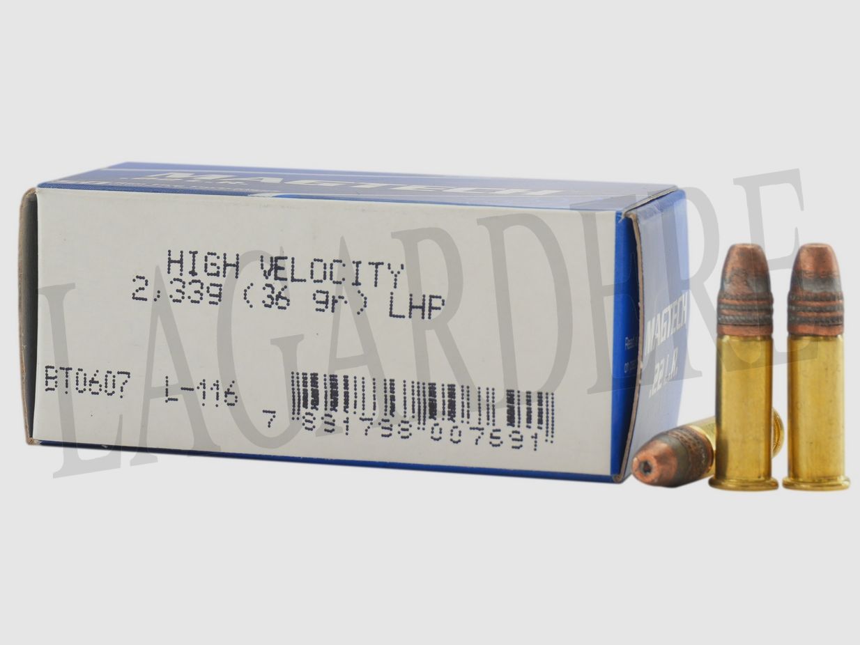 MAGTECH 002037 HIGH VELOCITY HP 36G 22C (PATRONE CON PROIETTILE)