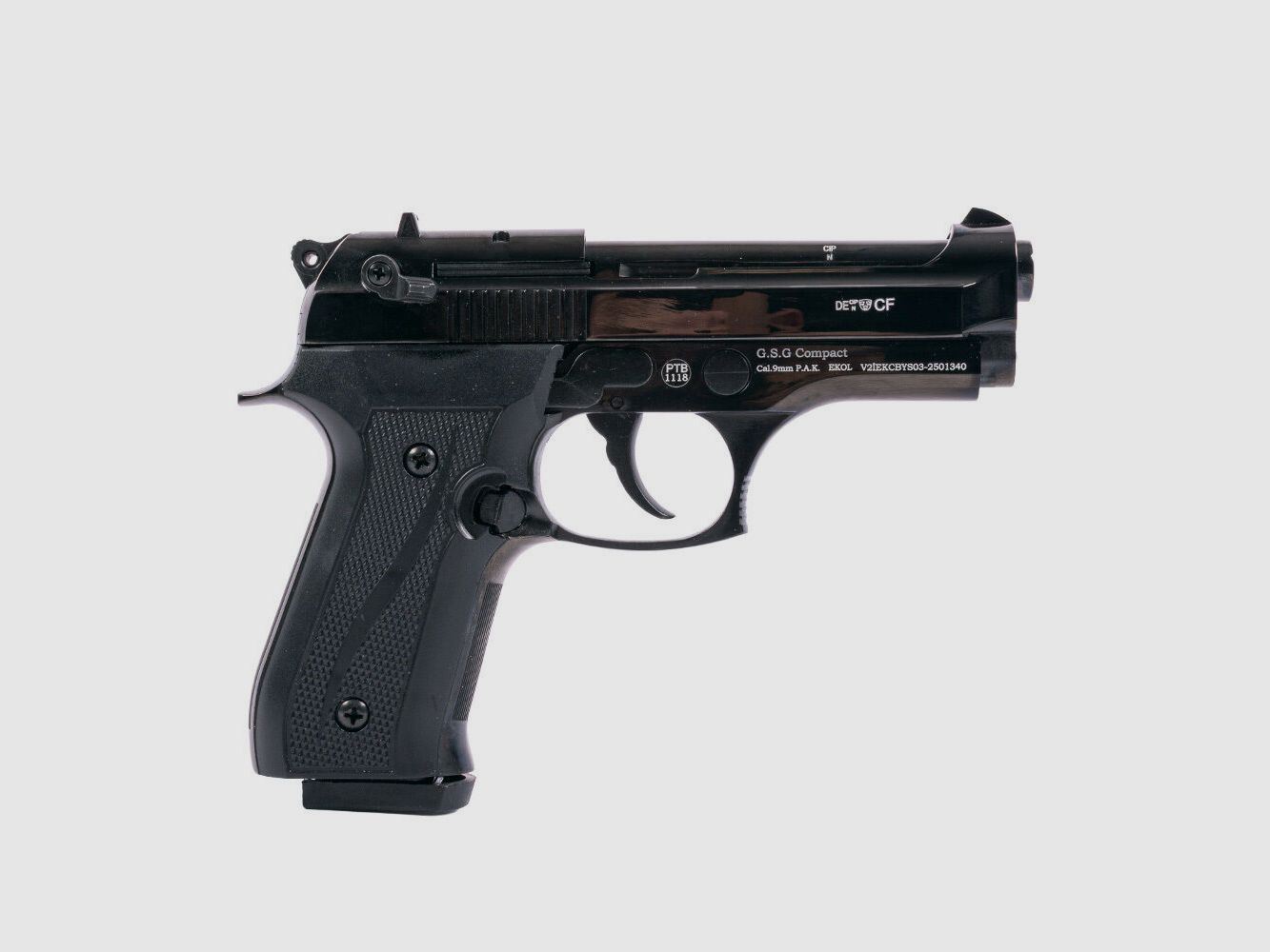 Ekol Firat Compact zwarte gaspistool P.A.K.