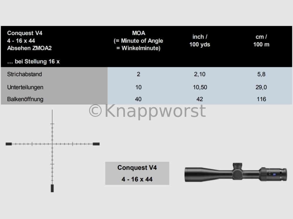 Zeiss Zeiss Conquest V4 4-16x44