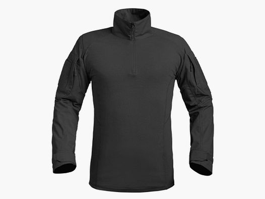 Chemise Ubas Fighter schwarz mit Reißverschluss M-3XL
