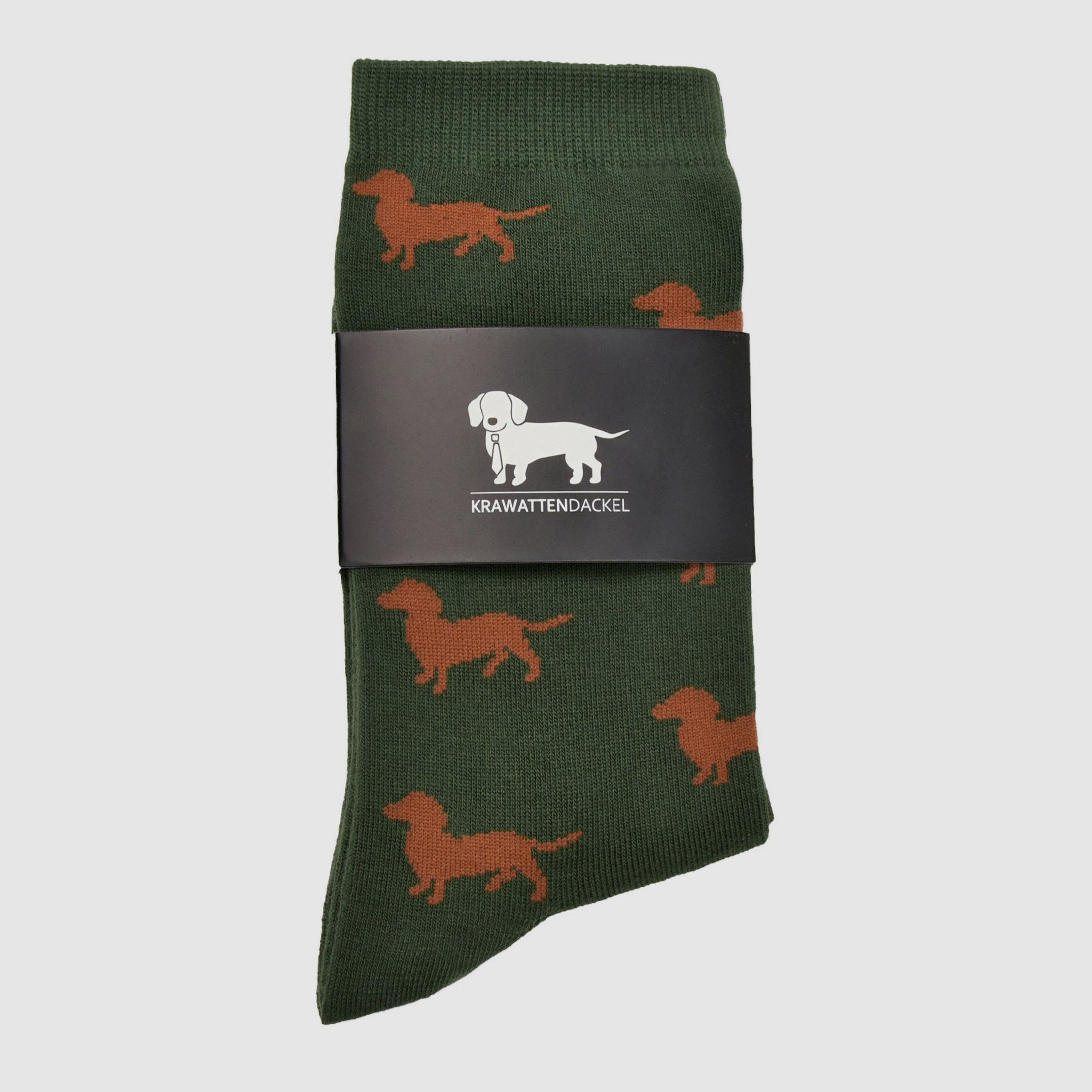 Krawattendackel Socken mit Dackel
